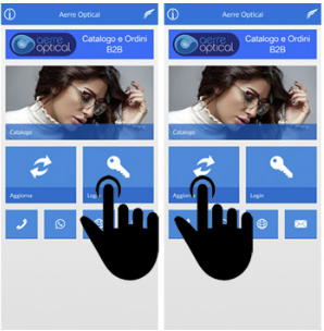 Aerre Optical App - login